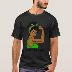 Kidney Warrior Strong Black Women Unzerbrechlich A T-Shirt