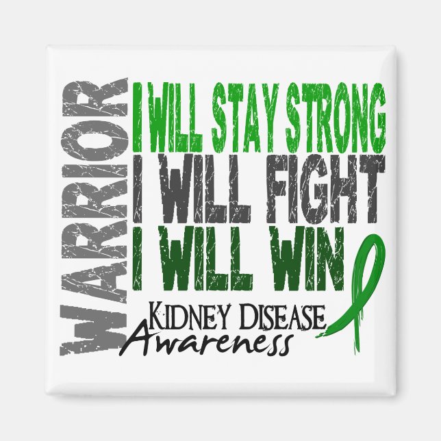 Kidnney Disease Warrior Magnet (Vorne)
