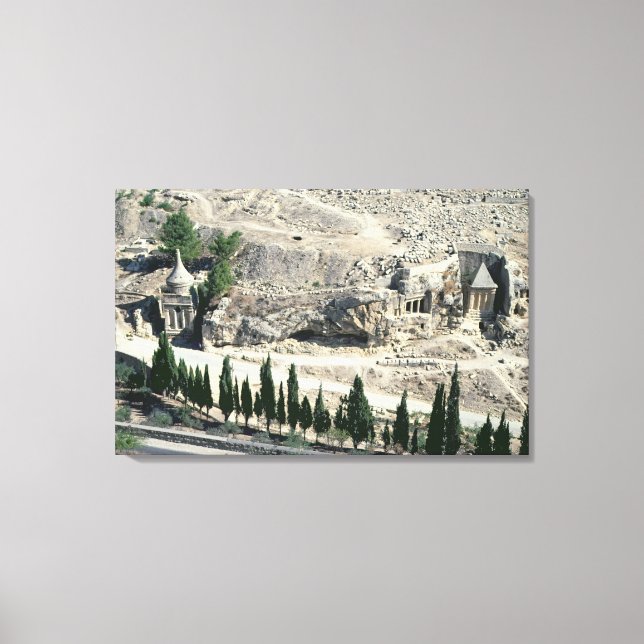 Kidron Valley am Fuße des Berges der Oliven Leinwanddruck (Vorderseite)