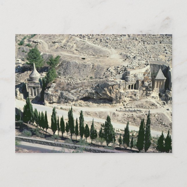 Kidron Valley am Fuße des Berges der Oliven Postkarte (Vorderseite)