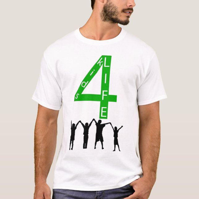 Kids4Life Grün, Single, Licht T-Shirt (Vorderseite)