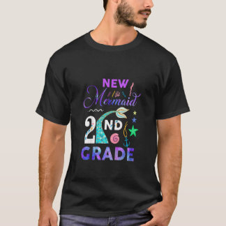 Kids 2. Klasse Mermaid Niedlich Girls Princess 2.  T-Shirt