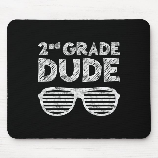 Kids 2nd Grade Dude Second Grade Byck To School  Mousepad (Vorne)