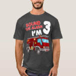 Kids 3 Year Old Firefighter Birthday Party Fire T-Shirt<br><div class="desc">Kids 3 Year Old Firefighter Birthday Party Fire . Visit our store to see more amazing designs.</div>