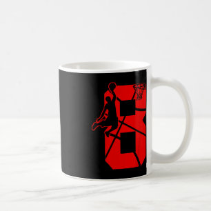 Kids 8 Year Old 8th Basketball Birthday PartyTheme Kaffeetasse