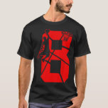 Kids 8 Year Old 8th Basketball Birthday PartyTheme T-Shirt<br><div class="desc">Kinder 8 Jahre alt 8. Basketball GeburtstagspartyThema für Jungen Mädchen</div>