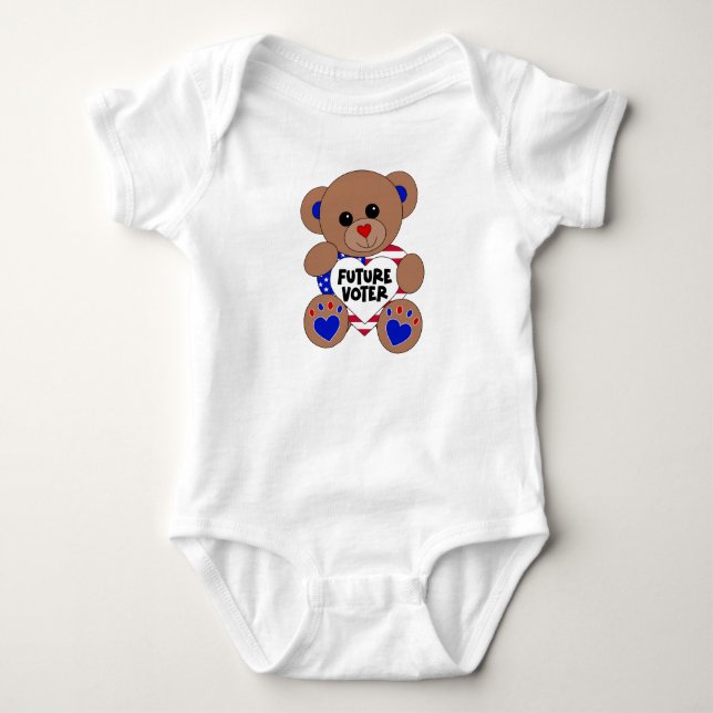Kids-Abstimmung in den USA Baby Strampler (Vorderseite)