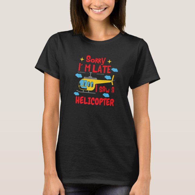 Kids Aircraft Helicopter T-Shirt (Vorderseite)