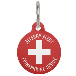Kids Allergie Warnhinweis Epinephrin im Notfall Haustiermarke