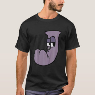 Kids Alphabet lore J cool villain Letter Alphabet T-Shirt