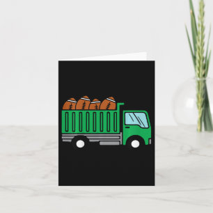 Kids American Football Dump Truck Cute Sports Boys Karte