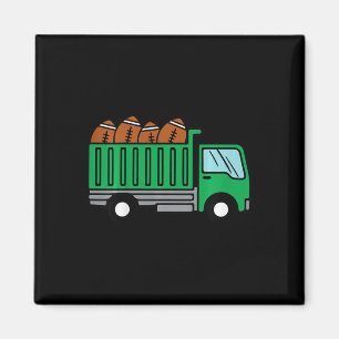 Kids American Football Dump Truck Cute Sports Boys Magnet