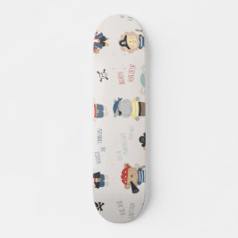 Kids Animal Party Pirate Skateboard