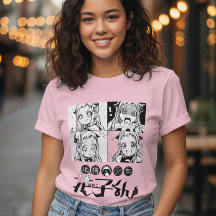 Kids Anime Manga Panel Grafik T-Shirt