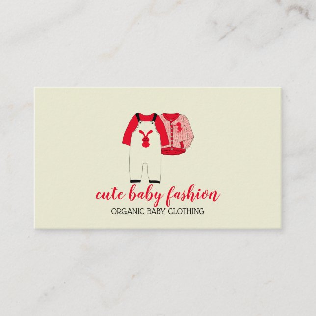 Kids Apparel Doula Baby Bekleidung Visitenkarte (Vorderseite)