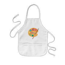 Kids Art NAME Aquarellpalette niedliche Schürze