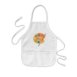 Kids Art NAME Aquarellpalette niedliche Schürze