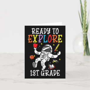 Kids Astronaut ist bereit, den 1. Karte