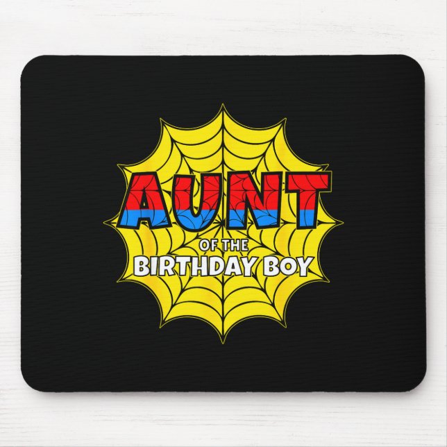 Kids Aunt Of The Birthday Boy Sder Theme Party Mat Mousepad (Vorne)