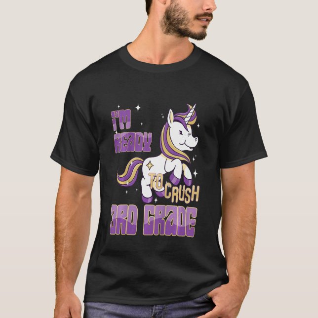 Kids  Back to School Girl Cute First Day 3rd Grade T-Shirt (Vorderseite)