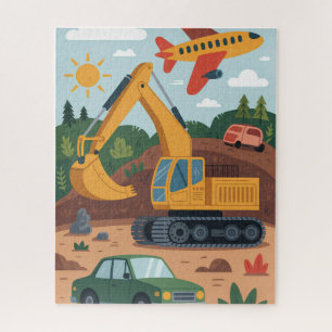 Kids Bagger Flugzeuge Kunstpuzzle