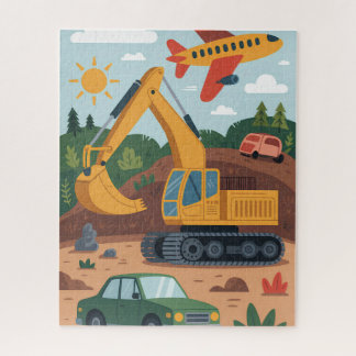 Kids Bagger Flugzeuge Kunstpuzzle