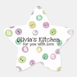 Kids Bakery Stern-Aufkleber