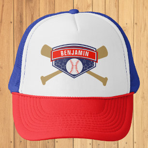 Kids Baseball personalisierter Name Truckerkappe
