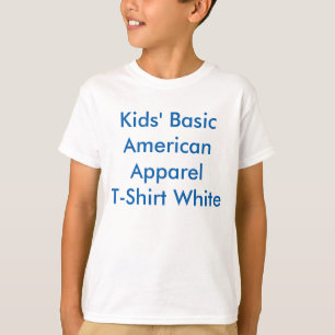 Kids' Basic Apparel T-Shirt, White T-Shirt