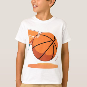 Kids' Basic T - Shirt - Big Basketball