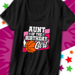 Kids Basketball Party Tante of the Birthday Girl T-Shirt<br><div class="desc">Dieses Basketball-Geburtstagsgeschenk ist perfekt für die Tante des Geburtstagsmädchens auf der Geburtstagsfeier eines Mädchens zum Thema Basketball geeignet. Eine tolle Geburtstagsfeier für Kinder,  die die Liebe haben,  Basketball zu spielen,  Basketball zu sehen oder Basketball-Starspieler zu spielen! Die Basketballgrafik "Tante des Geburtstagskarlchens" für die Basketball-Geburtstagsparty eines Mädchens.</div>