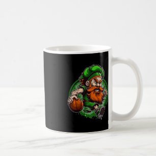 Kids Basketball St Patricks Day Leprechaun Kaffeetasse