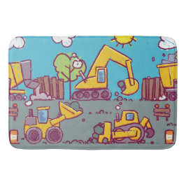 Kids Bau Themed Bath Mat oder Rug Badematte