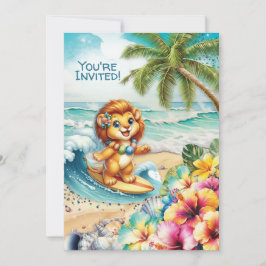 Kids Beach Party Einladung