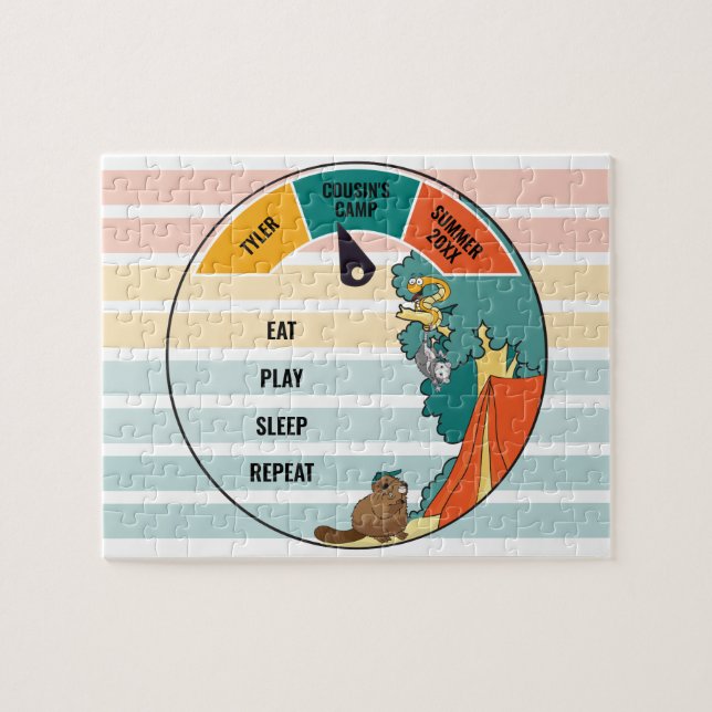 Kid's Beaver Snake Opossum Summer Camp (Horizontal)