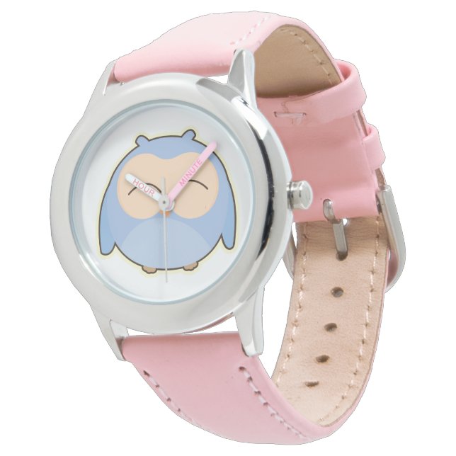 Kid's Bezel Stainless Steel Watch/Owl Armbanduhr (Schrägansicht)