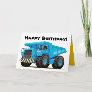 Kid's Big Blue Dump Truck Karte