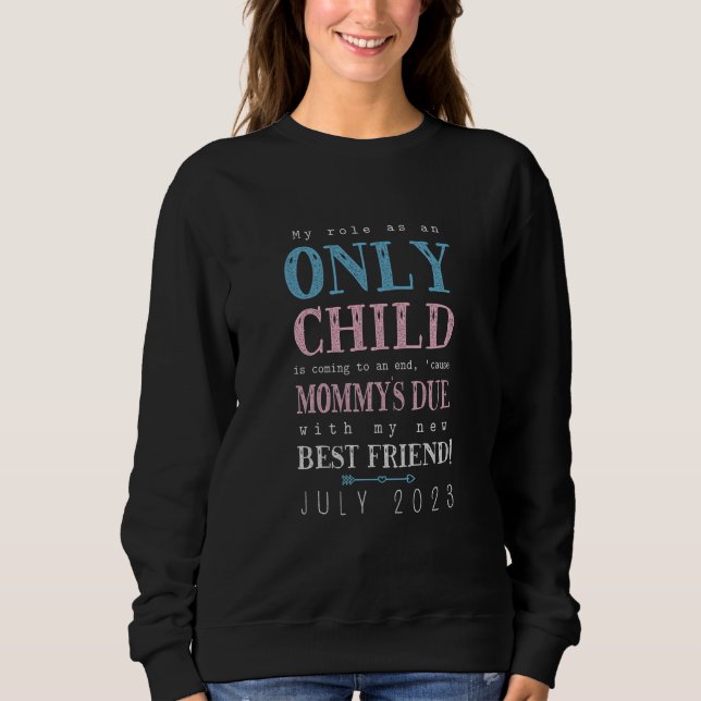 Kids Big Bro Sis Tee Kids Only Child Expiring July (Vorderseite)