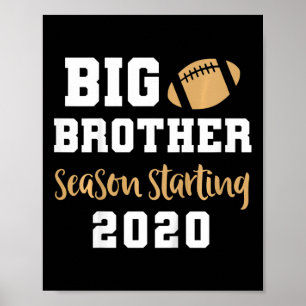 Kids Big Brother Footbyll Pregnancy Ankündigung F Poster