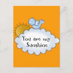 Kid's Bird Sun Du bist mein Sonnenschein Postkarte