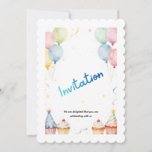 Kids Birthday Invitation Template – Customizable P