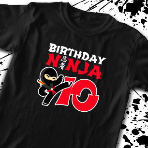 Kids Birthday Ninja - 10 Year Old Party Theme T-Shirt