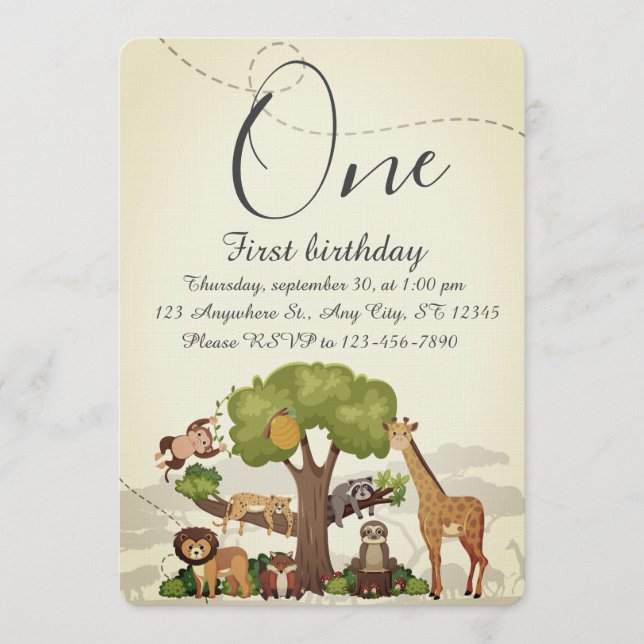 Kids Birthday Party Einladung (Vorderseite)