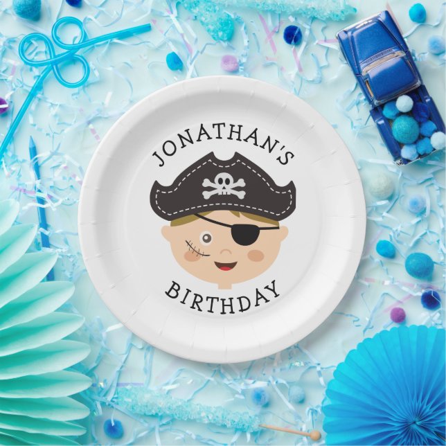Kids Birthday Party | Fun Boy Pirate Adventure Pappteller (Party)