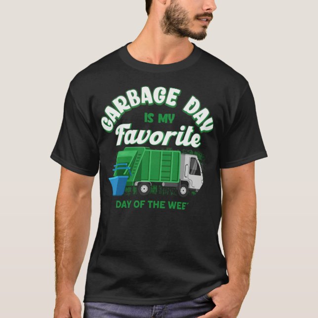 Kids Birthday Waste Management Garbage fitness shi T-Shirt (Vorderseite)