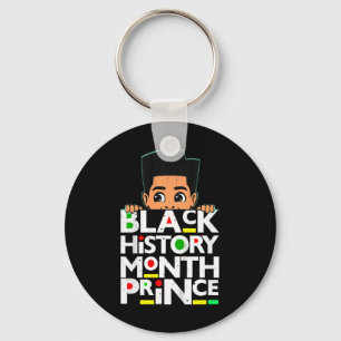 Kids Black History Month Prinz Melanin Sohn Junge  Schlüsselanhänger