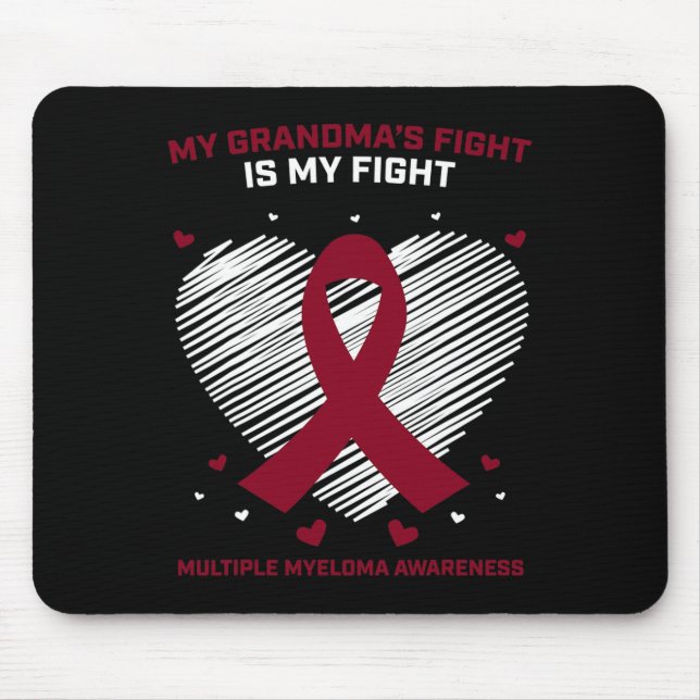Kids Blood Cancer Support Grandma Multiple Myeloma Mousepad (Vorne)