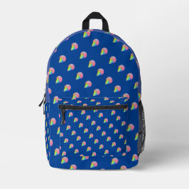 Kids Blue Ice Creme Bedruckter Rucksack