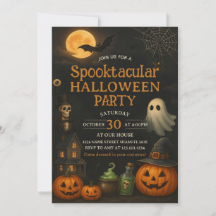 Kids Boo Bash Spooktacular Party Einladung