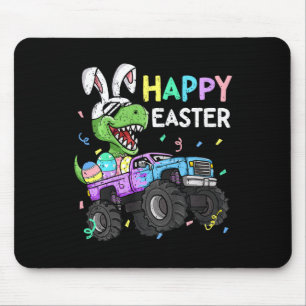 Kids Boys Happy Oaster T-rex Bunny Monster Truck R Mousepad